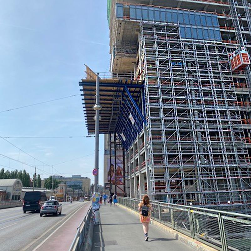 Baustelle am EDGE East Side Tower, Berlin Baustelle am EDGE East Side Tower, Berlin