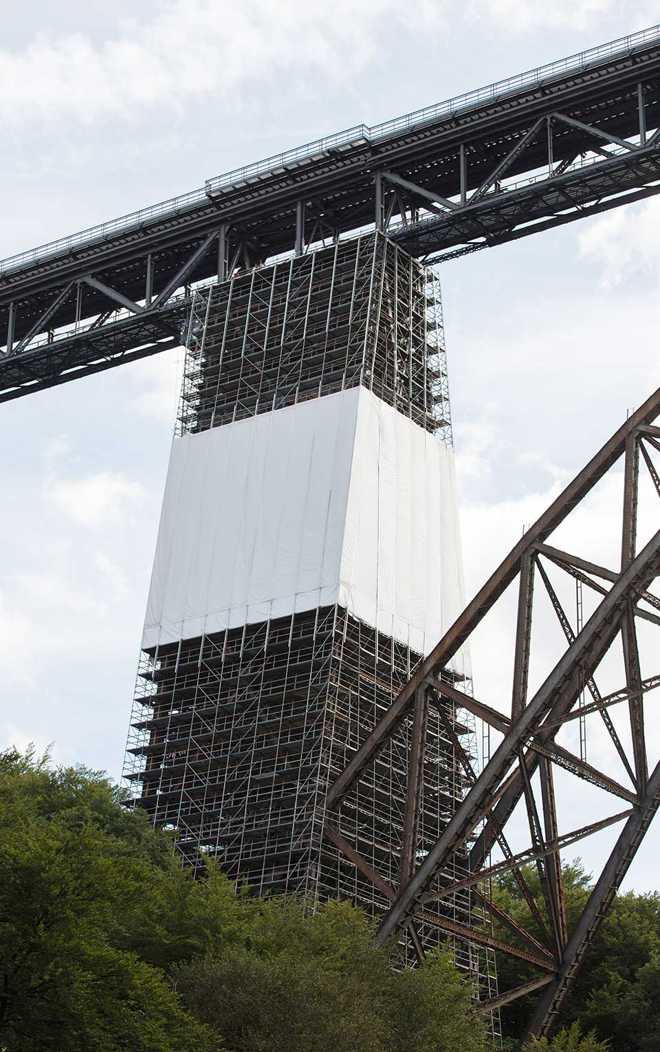 Gerüst an der Müngstener Brücke Gerüst an der Müngstener Brücke