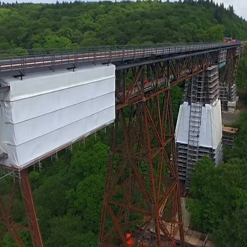 Gerüst an der Müngstener Brücke Gerüst an der Müngstener Brücke