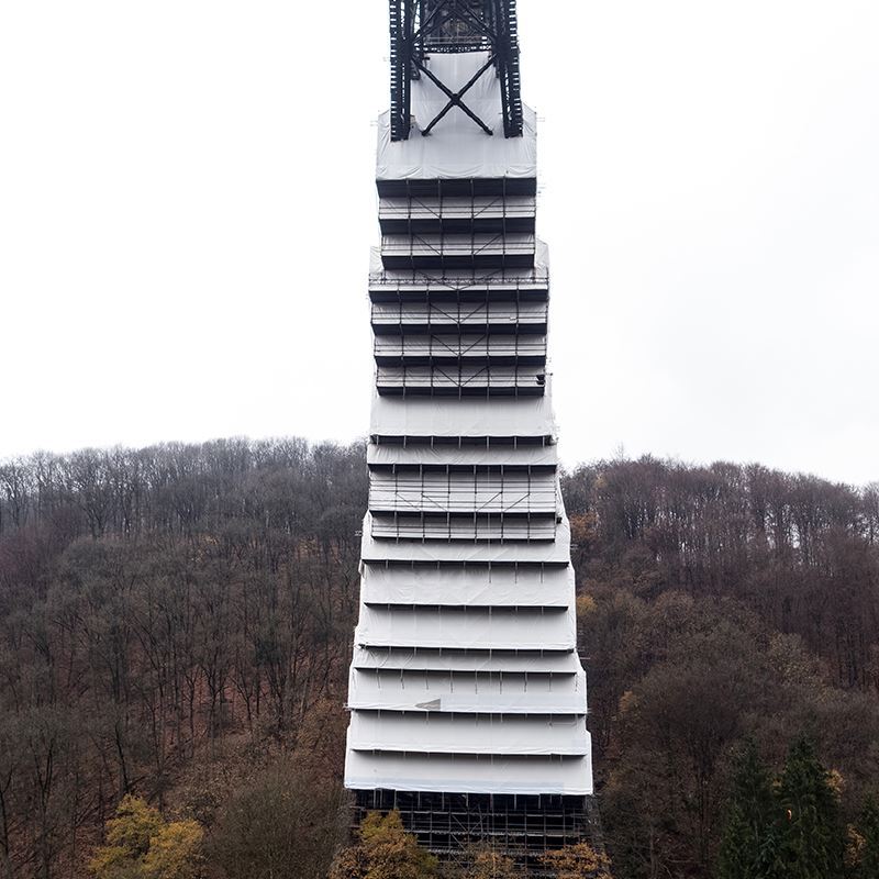 Gerüste an der Müngstener Brücke Gerüste an der Müngstener Brücke